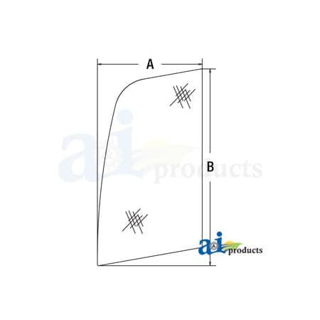 Glass, Upper Door Front 37 X23 X2